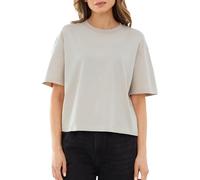 Johnny Urban Camiseta Mujer y Hombre Beige - Zoey - T-Shirt para Deportivas, Yoga y Verano - Crop Top Shirt Basica - Camisetas De Algodón - Cuello Redondo