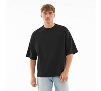 Johnny Urban Camiseta Oversize Hombre & Mujer Negro - Vic - Oversized Camiseta Basica de Manga Media - Boxy Streetwear Fit - 100% Algodón - Unicolor