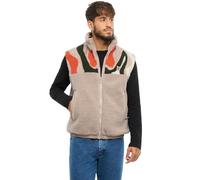 Johnny Urban Chaleco Teddy Hombre y Mujer Beige - Bryson - Unisex Chaleco Polar Reversibile 2 en 1 - Cálido Chaleco Corto de Invierno de Forro Polar Teddy y Nylon