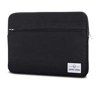 Johnny Urban Funda MacBook Pro 13/MacBook Air (2018) Sleeve Negro Lona Bolso para MacBook Air (2018)/Pro 13, DELL y Muchos Otros Modelos 11" 11.6" 12 Pulgadas Notebook maletín de Lona de algodón