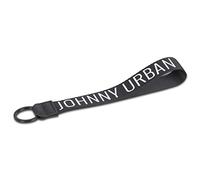 Johnny Urban Llavero Hombre y Mujer Negro - Nick - Lanyard Largo Hecho de Nailon Resistente y Cuero de Imitación con Anilla de Metal - Key Chain con Logo
