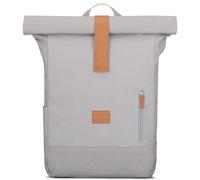 Johnny Urban Mochila Mujer & Hombre Gris - Adam Large - Bolso Roll Top para Portatil para Viaje, Trabajo, Universidad - Compartimento de 15.6 Pulgadas - Repele el Agua