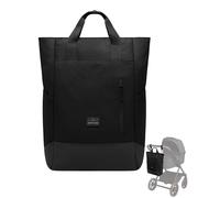 Johnny Urban Mochila Cambiador & Bolsa Carrito Bebe Negro - Blair - Bolso Maternidad para Cochecito - Mochila Pañalera para Bebes - Volumen 16 Litros - Repelente al Agua