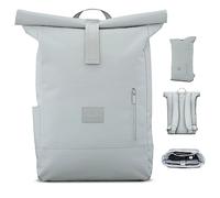 JOHNNY URBAN Mochila de Hombre y Mujer Gris - Robin Large - Mochilas Solapa Enrollable Superior de Calidad - Morral Uso Diario de 18-22 litros - Bolsillo para Portátil - Impermeable