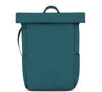 JOHNNY URBAN Mochila Enrollable Mujeres y Hombres Azul - Henry - Mochila Plegable de PU Mate - Mochila para Uso Diario, Repelente al Agua, Flexible y con Compartimento para Portátil