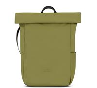 JOHNNY URBAN Mochila Enrollable Mujeres y Hombres Oliva - Henry - Mochila Plegable de PU Mate - Mochila para Uso Diario, Repelente al Agua, Flexible y con Compartimento para Portátil
