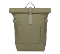 Johnny Urban Mochila Mujer Hombre Verde - Harvey Large - Casual Rolltop 21l para Trabajo Viaje Uni Ocio Deporte - Sleek Series - Compartimento para portátil de hasta 16 pulgadas