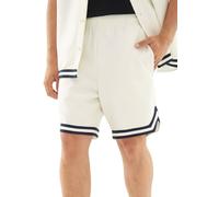 Johnny Urban Pantalón Corto Hombre Blanco - Parker - Casual Shorts con Cordón - 260 gsm Peso del Tejido - Pantalón Corto de Baloncesto con Bolsillos - Cintura Elástica - Ropa Ligera y Deportiva
