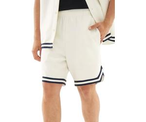 Johnny Urban Pantalón Corto Hombre Blanco - Parker - Casual Shorts con Cordón - 260 gsm Peso del Tejido - Pantalón Corto de Baloncesto con Bolsillos - Cintura Elástica - Ropa Ligera y Deportiva