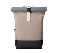 JOHNNY URBAN Mochila Mujer & Hombre Beige - Harvey Medium - Bolso Roll Top para Portatil para Viaje, Trabajo, Universidad - Compartimento de 16 Pulgadas - Repele el Agua