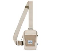 Johnny Urban Sling Bag Señoras Hombres Beige Gris - Lex - Crossbody Bolso de Pecho para Ocio, Viaje, Senderismo, Festival - Compartimento para Móvil, Llaves, Cartera - Repelente al Agua