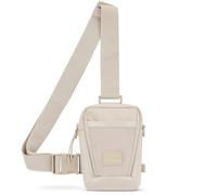 Johnny Urban Sling Bag Señoras Hombres Beige - Lex - Crossbody Bolso de Pecho para Ocio, Viaje, Senderismo, Festival - Compartimento para Móvil, Llaves, Cartera - Repelente al Agua
