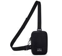 Johnny Urban Sling Bag Señoras Hombres Negro - Arthur - Crossbody Bolso de Pecho para Ocio, Viaje, Senderismo, Festival - Compartimento para Móvil, Llaves, Cartera - Repelente al Agua