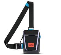 Johnny Urban Sling Bag Señoras Hombres Negro Morado - Lex - Crossbody Bolso de Pecho para Ocio, Viaje, Senderismo, Festival - Compartimento para Móvil, Llaves, Cartera - Repelente al Agua