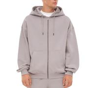 Johnny Urban Sudadera con Cremallera para Hombre y Mujer Gris - Caleb - Sweatshirt Chaqueta - Casual Sweater con Capucha y Zip - Hoodie Oversize de Algodón