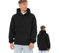 Johnny Urban Sudadera Hombres & Mujeres Negro - Cody - Sudaderas con Capucha - Basic Oversized Hoodie - Unisex Sweatshirt de Tejido Grueso - Relaxed Hooded Sweater