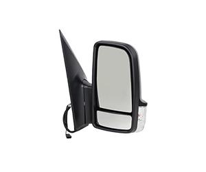 JOHNS 50 64 38-15 Espejo retrovisor brazo corto de espejo convexo con espejo gran angular para ajuste manual espejo derecha Compatible con VW CRAFTER 30-35 Autobús 2E CRAFTER 30-50 Furgón 2E