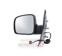 JOHNS 95 67 37-21 Espejo retrovisor para ajuste elect. espejo asférico calefactable izquierda Compatible con VW Multivan T5 7HM, 7HN, 7HF, 7EF, 7EM, 7EN Transporter T5 Furgoneta 7HA, 7HH, 7EA, 7EH
