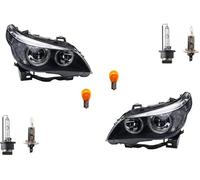 Johns, Apto para BMW 5 faros E60/E61 01/05 - 03/07 + juego de faros izquierdo derecho