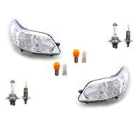 Johns, Apto para Citroen C4 faros 11/04 - 07/11 + juego de bombillas izquierda, derecha