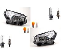 Johns, Apto para faros delanteros de Nissan Qashqai J10 03/10 + juego de faros izquierdo derecho