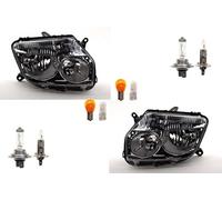 Johns, Compatible con faros delanteros Dacia Duster 04/10-12/13 + juego de luces para la izquierda y la derecha