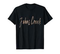 Johns Creek Georgia Vintage diseño Elegante Camiseta