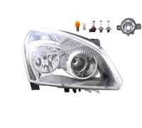 Johns, Faro halógeno delantero apto para Nissan Qashqai J10 07-10 H7 H7 derecha + faros antiniebla + bombilla