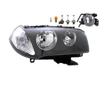 Johns, Faro halógeno delantero principal apto para BMW X3 E83 01/04 - 08/06 H7 H7 derecha + faros antiniebla + bombilla
