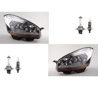 Johns, Faro halógeno HSW apto para Citroen C4 Picasso 07-10 con H7 H1 Set L R