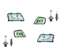Johns, Faros delanteros aptos para Audi A3 8L 96-00 + H7 H1 Set izquierdo y derecho, incluye intermitentes