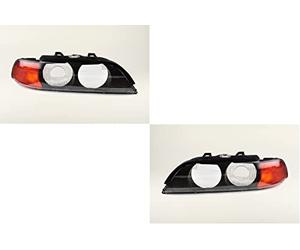 Johns, Faros delanteros de cristal para BMW Serie 5 E39 95 - 00, juego delantero LR