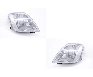 Johns Faros delanteros halógenos aptos para Citroen C2 09/03- H4 Set Li R