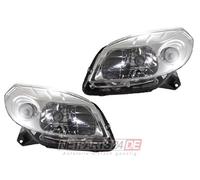 Johns, Faros delanteros halógenos aptos para Dacia Sandero a partir de 2008, juego H4 L R, cromo