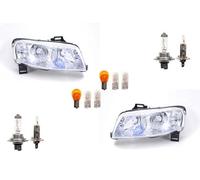 Johns, Faros delanteros halógenos aptos para Fiat Stilo 192 01-10 Juego de bombillas L R