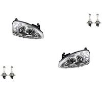 Johns, Faros delanteros halógenos aptos para Opel Corsa C 03 - 09 FF - con H7 H7 juego L R