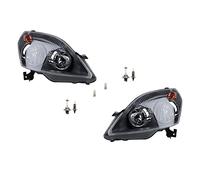 Johns, Faros delanteros halógenos aptos para Opel Zafira B 05 - 08, juego de bombillas L R