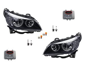 Johns, Faros delanteros para BMW Serie 5 E60/E61 con bombilla. Set L+R + unidad de control