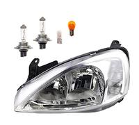 Johns, Faros H7/H7 Sistema Valeo izquierdo compatible con Opel Corsa C -03 con bombillas