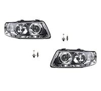 Johns, Faros halógenos aptos para Audi A3 8L 00-03 con H7 H1 Set izquierda derecha