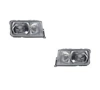Johns, Juego de faros aptos para Mercedes W201 10/82-08/93 H4/H3, juego izquierdo y derecho
