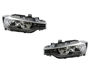 Johns, juego de faros compatible con BMW Serie 3 Faros F30/F31 10/11-04/15 H7/H7 juego izquierdo & derecho