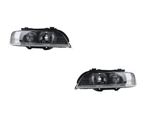 Johns, juego de faros compatible con BMW Serie 5 E39 11/95-08/00 H7/HB3 juego izquierdo y derecho