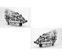 Johns, juego de faros compatible con Peugeot Partner (7) 04/08-02/12, juego de faros H4 izquierdo y derecho