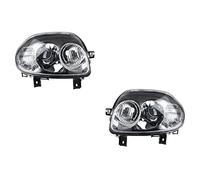 Johns, juego de faros compatible con Renault Clio Faros BB/BC/CB 09/98-05/01 DE-HB3/H7 juego izquierdo & derecho
