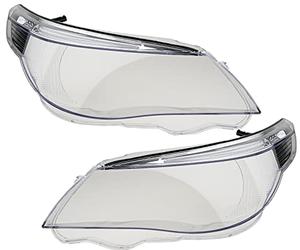 Johns, Juego de faros delanteros aptos para halógenos, juego de discos difusores izquierdo y derecho a partir de 07/03 - 03/07, apto para BMW Serie 5 E60/E61