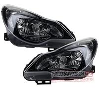 Johns, Juego de faros delanteros aptos para Opel Corsa D 01/2011 H7/H1 li+re con luz diurna