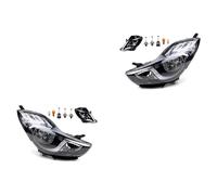 Johns, Juego de Faros Delanteros Halógenos Faro Coche aptos para Hyundai iX20 11/2010 - H7 H7 izquierda y derecha + Faros Antiniebla + Bombilla