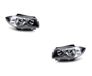 Johns, Juego de faros delanteros para BMW Serie 1 E81/E82/E87/E88 03/09-01/13 H7/H7 juego izquierdo y derecho