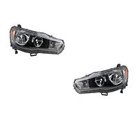 Johns, Juego de faros delanteros para Mitsubishi Lancer CY 01/08 HB4/HB4, izquierda y derecha